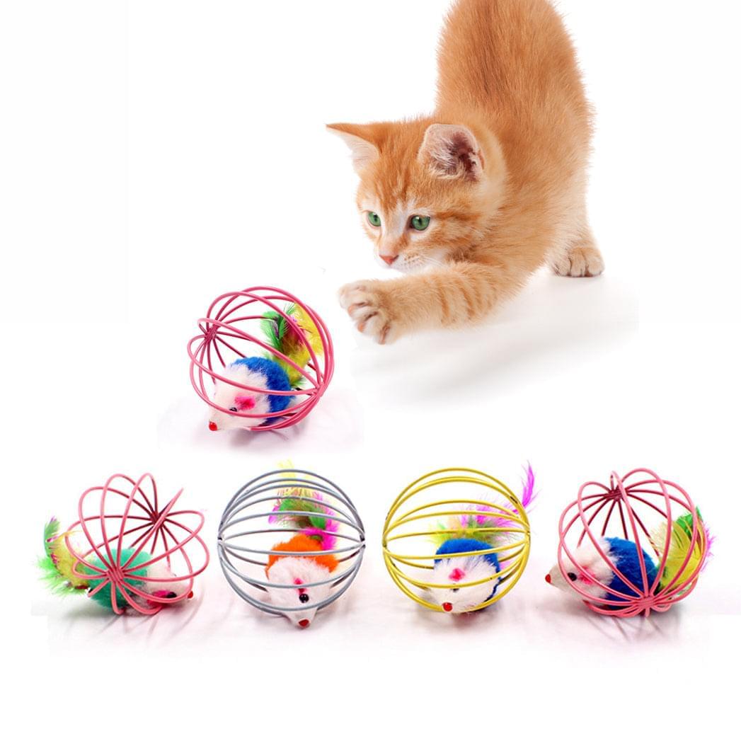 1pc Cat Toy Stick Feather Wand