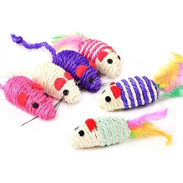 1pc Cat Toy Stick Feather Wand