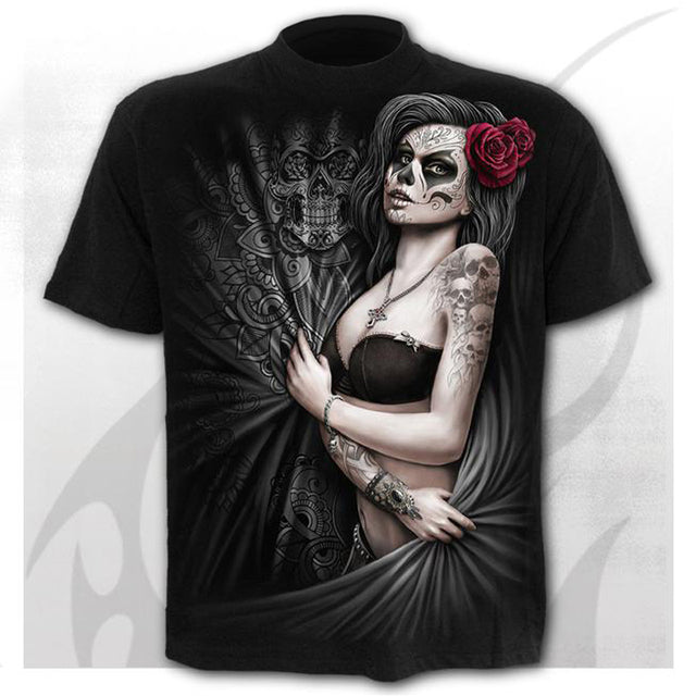 Skull Men&#39;s T-Shirts Men&#39;s Hip Hop 3D Shirts Horror O-Neck T-shirt Summer Fashion Tops Boys Clothing Large Size Street Clothing