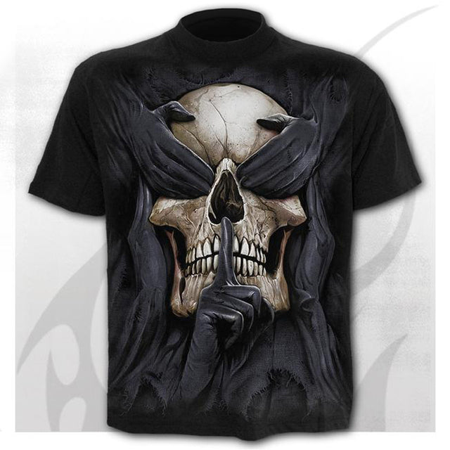 Skull Men&#39;s T-Shirts Men&#39;s Hip Hop 3D Shirts Horror O-Neck T-shirt Summer Fashion Tops Boys Clothing Large Size Street Clothing