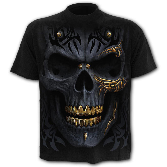 Skull Men&#39;s T-Shirts Men&#39;s Hip Hop 3D Shirts Horror O-Neck T-shirt Summer Fashion Tops Boys Clothing Large Size Street Clothing