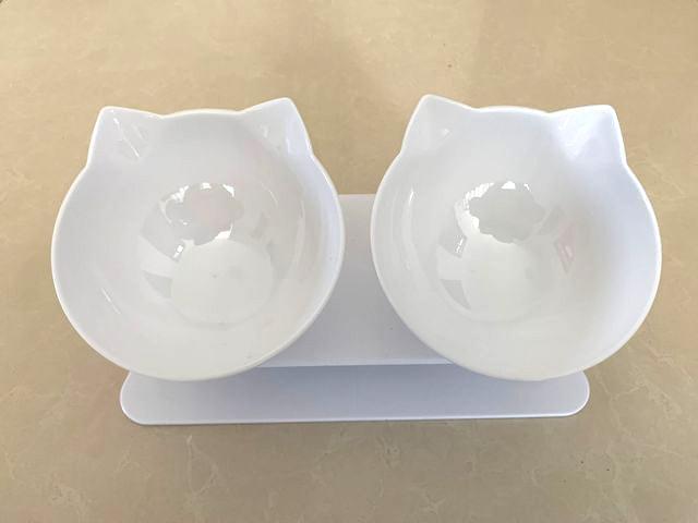 Non-Slip Double Cat Bowl Dog Bowl With Stand Pet Feeding Cat Water Bowl For Cats Food Pet Bowls For Dogs Feeder Product Supplies